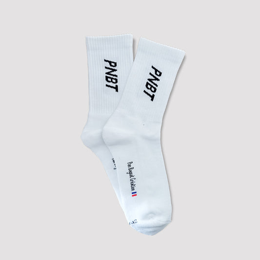 Chaussettes PNBT coton bio blanc