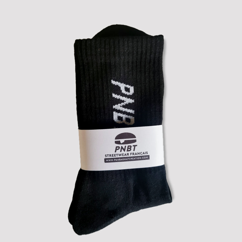 Chaussettes PNBT coton bio noir