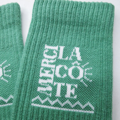 Chaussettes Merci la Côte vert