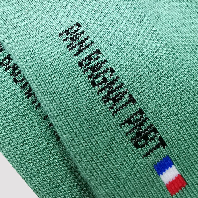 Chaussettes Merci la Côte vert