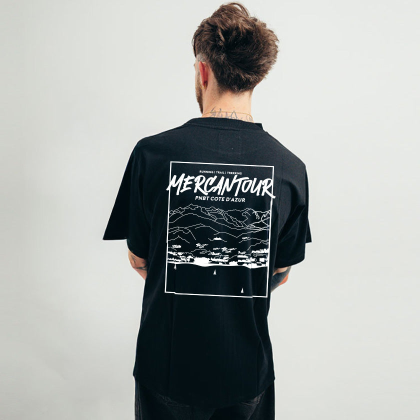 T-shirt loose Mercantour noir