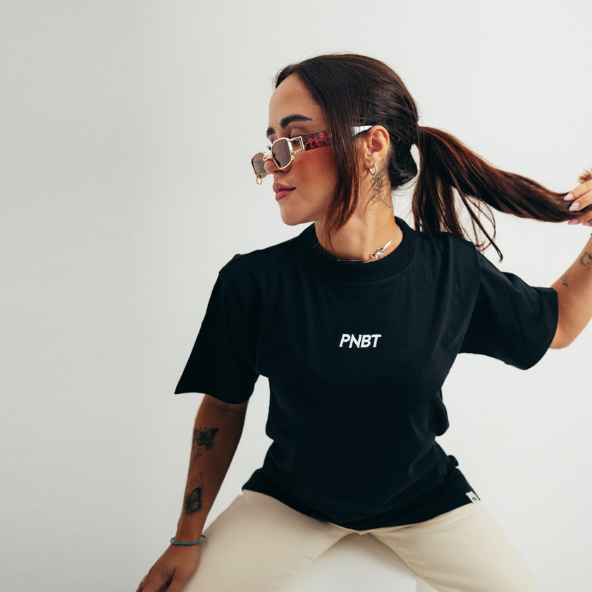 T-shirt loose Mercantour noir