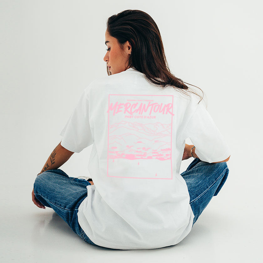 T-shirt loose Mercantour rose