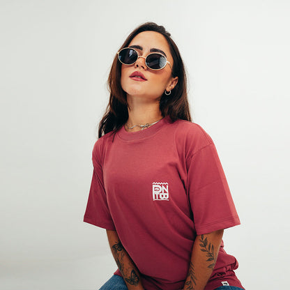 T-shirt oversize PNBT Outdoor Terracotta